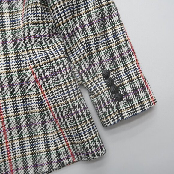 Veronica Beard Double Breasted Plaid Empire Dickey Blazer Jacket 2 - Picture 15 of 16